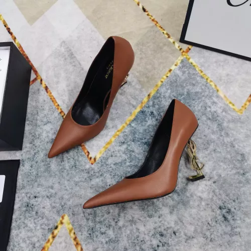 Cheap Yves Saint Laurent YSL High-Heeled Shoes For Women #1341366 Replica Wholesale [$122.00 USD] [ITEM#1341366] on Replica Yves Saint Laurent YSL High-Heeled Shoes
