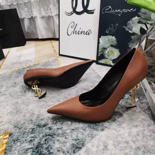 Cheap Yves Saint Laurent YSL High-Heeled Shoes For Women #1341366 Replica Wholesale [$122.00 USD] [ITEM#1341366] on Replica Yves Saint Laurent YSL High-Heeled Shoes