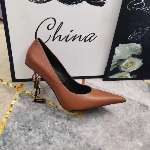Cheap Yves Saint Laurent YSL High-Heeled Shoes For Women #1341366 Replica Wholesale [$122.00 USD] [ITEM#1341366] on Replica Yves Saint Laurent YSL High-Heeled Shoes