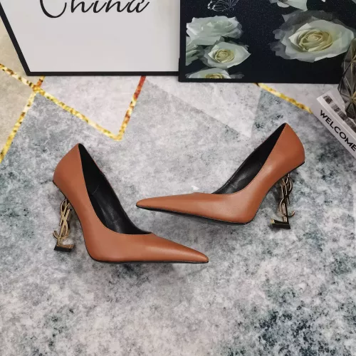 Cheap Yves Saint Laurent YSL High-Heeled Shoes For Women #1341366 Replica Wholesale [$122.00 USD] [ITEM#1341366] on Replica Yves Saint Laurent YSL High-Heeled Shoes