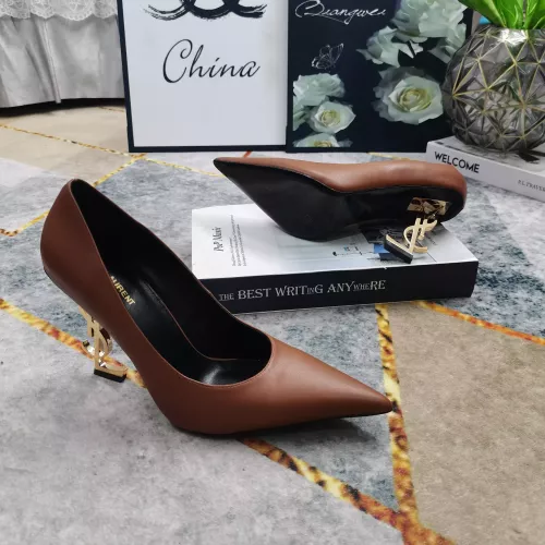 Cheap Yves Saint Laurent YSL High-Heeled Shoes For Women #1341366 Replica Wholesale [$122.00 USD] [ITEM#1341366] on Replica Yves Saint Laurent YSL High-Heeled Shoes