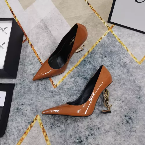 Cheap Yves Saint Laurent YSL High-Heeled Shoes For Women #1341369 Replica Wholesale [$122.00 USD] [ITEM#1341369] on Replica Yves Saint Laurent YSL High-Heeled Shoes