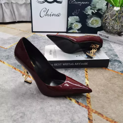 Cheap Yves Saint Laurent YSL High-Heeled Shoes For Women #1341370 Replica Wholesale [$122.00 USD] [ITEM#1341370] on Replica Yves Saint Laurent YSL High-Heeled Shoes