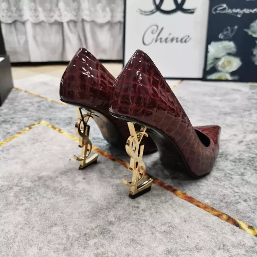 Cheap Yves Saint Laurent YSL High-Heeled Shoes For Women #1341372 Replica Wholesale [$122.00 USD] [ITEM#1341372] on Replica Yves Saint Laurent YSL High-Heeled Shoes