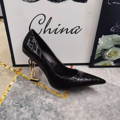 Cheap Yves Saint Laurent YSL High-Heeled Shoes For Women #1341374 Replica Wholesale [$122.00 USD] [ITEM#1341374] on Replica Yves Saint Laurent YSL High-Heeled Shoes