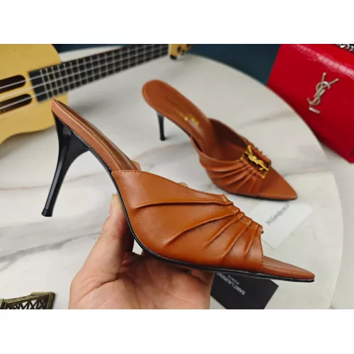 Cheap Yves Saint Laurent YSL Slippers For Women #1341381 Replica Wholesale [$98.00 USD] [ITEM#1341381] on Replica Yves Saint Laurent YSL Slippers