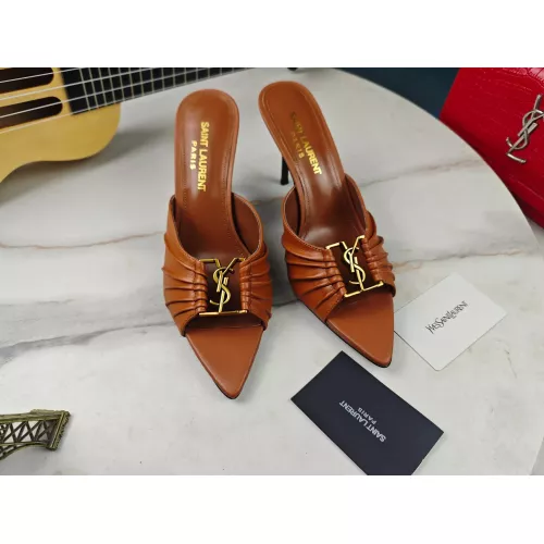 Cheap Yves Saint Laurent YSL Slippers For Women #1341381 Replica Wholesale [$98.00 USD] [ITEM#1341381] on Replica Yves Saint Laurent YSL Slippers