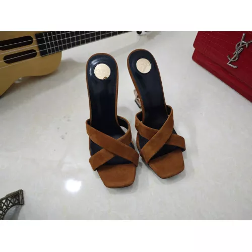 Cheap Yves Saint Laurent YSL Slippers For Women #1341393 Replica Wholesale [$100.00 USD] [ITEM#1341393] on Replica Yves Saint Laurent YSL Slippers