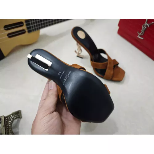 Cheap Yves Saint Laurent YSL Slippers For Women #1341393 Replica Wholesale [$100.00 USD] [ITEM#1341393] on Replica Yves Saint Laurent YSL Slippers
