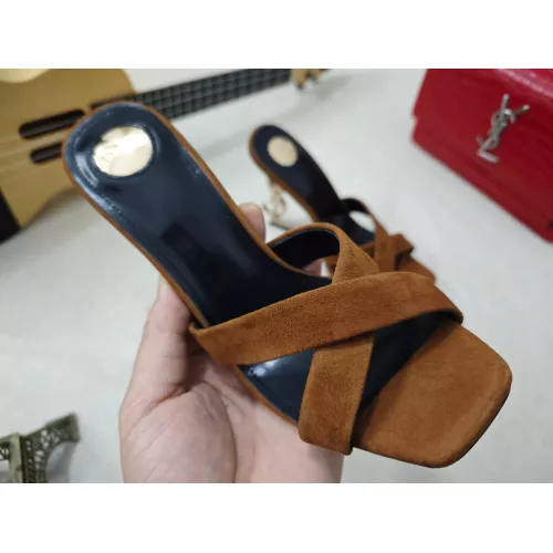 Cheap Yves Saint Laurent YSL Slippers For Women #1341393 Replica Wholesale [$100.00 USD] [ITEM#1341393] on Replica Yves Saint Laurent YSL Slippers