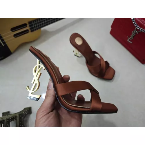 Cheap Yves Saint Laurent YSL Slippers For Women #1341409 Replica Wholesale [$100.00 USD] [ITEM#1341409] on Replica Yves Saint Laurent YSL Slippers