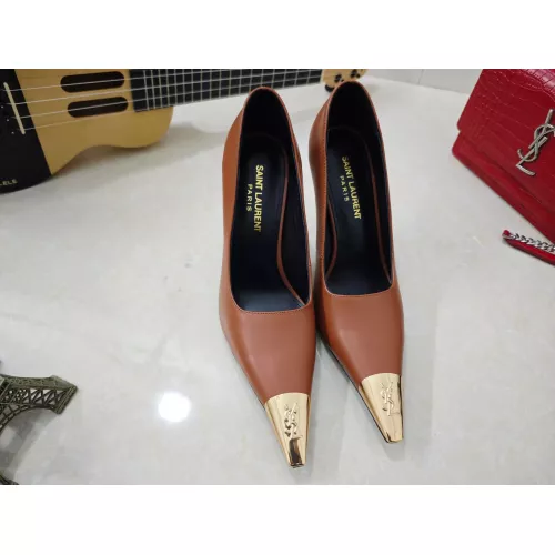 Cheap Yves Saint Laurent YSL High-Heeled Shoes For Women #1341473 Replica Wholesale [$102.00 USD] [ITEM#1341473] on Replica Yves Saint Laurent YSL High-Heeled Shoes