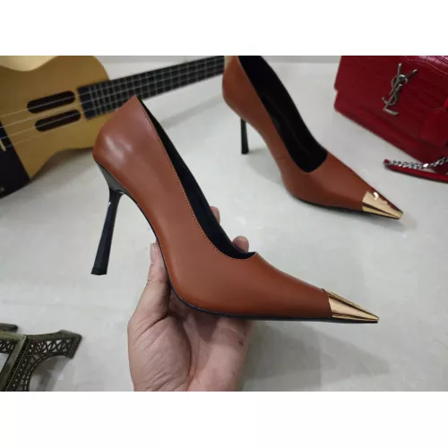 Cheap Yves Saint Laurent YSL High-Heeled Shoes For Women #1341473 Replica Wholesale [$102.00 USD] [ITEM#1341473] on Replica Yves Saint Laurent YSL High-Heeled Shoes