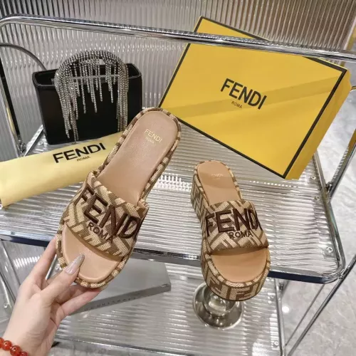 Cheap Fendi Slippers For Women #1341586 Replica Wholesale [$85.00 USD] [ITEM#1341586] on Replica Fendi Slippers