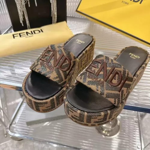 Cheap Fendi Slippers For Women #1341587 Replica Wholesale [$85.00 USD] [ITEM#1341587] on Replica Fendi Slippers