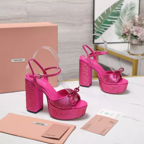 Cheap MIU MIU Sandal For Women #1341677 Replica Wholesale [$122.00 USD] [ITEM#1341677] on Replica MIU MIU Sandal