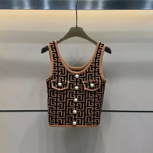 Cheap Balmain T-Shirts Sleeveless For Women #1341993 Replica Wholesale [$60.00 USD] [ITEM#1341993] on Replica Balmain T-Shirts
