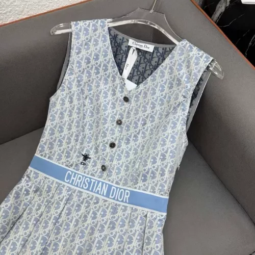 Cheap Christian Dior Dresses Sleeveless For Women #1342023 Replica Wholesale [$102.00 USD] [ITEM#1342023] on Replica Christian Dior Dresses