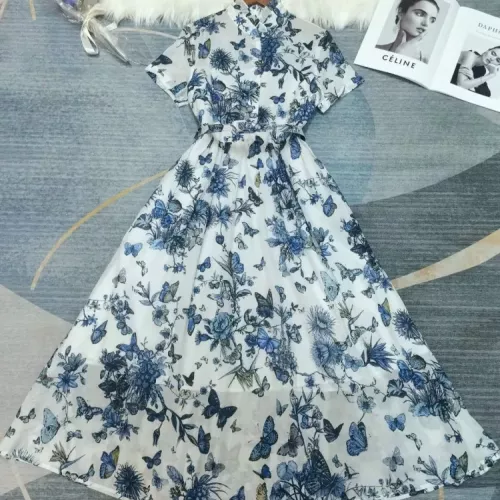 Cheap Christian Dior Dresses Short Sleeved For Women #1342024 Replica Wholesale [$115.00 USD] [ITEM#1342024] on Replica Christian Dior Dresses