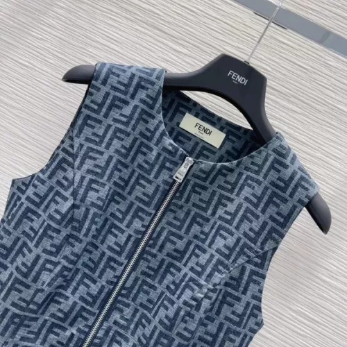 Cheap Fendi Dresses Sleeveless For Women #1342031 Replica Wholesale [$98.00 USD] [ITEM#1342031] on Replica Fendi Dresses