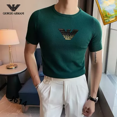 Armani T-Shirts Short Sleeved For Men #1342048