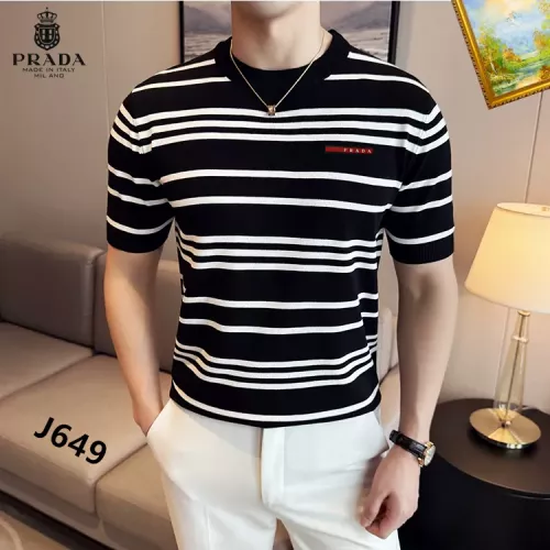 Prada T-Shirts Short Sleeved For Men #1342091