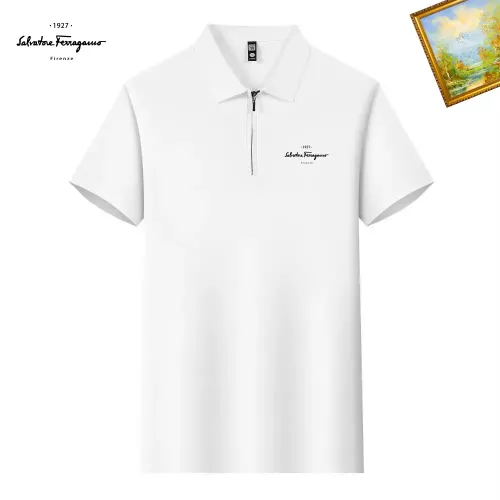Salvatore Ferragamo T-Shirts Short Sleeved For Men #1342123