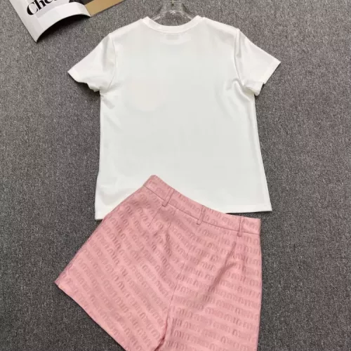 Cheap MIU MIU Tracksuits Short Sleeved For Women #1342130 Replica Wholesale [$115.00 USD] [ITEM#1342130] on Replica MIU MIU Tracksuits