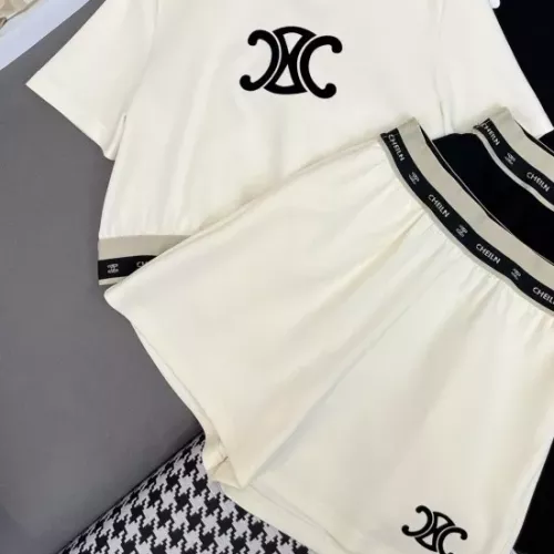Cheap Celine Tracksuits Short Sleeved For Women #1342208 Replica Wholesale [$92.00 USD] [ITEM#1342208] on Replica Celine Tracksuits