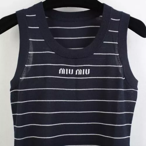 Cheap MIU MIU Dresses Sleeveless For Women #1342273 Replica Wholesale [$98.00 USD] [ITEM#1342273] on Replica MIU MIU Dresses