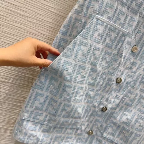 Cheap Fendi Dresses Short Sleeved For Women #1342293 Replica Wholesale [$132.00 USD] [ITEM#1342293] on Replica Fendi Dresses