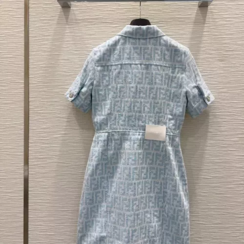 Cheap Fendi Dresses Short Sleeved For Women #1342293 Replica Wholesale [$132.00 USD] [ITEM#1342293] on Replica Fendi Dresses