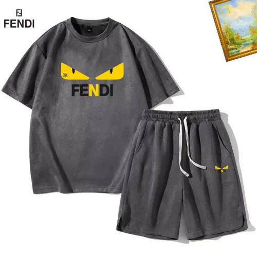 Fendi Tracksuits Short Sleeved For Men #1342386