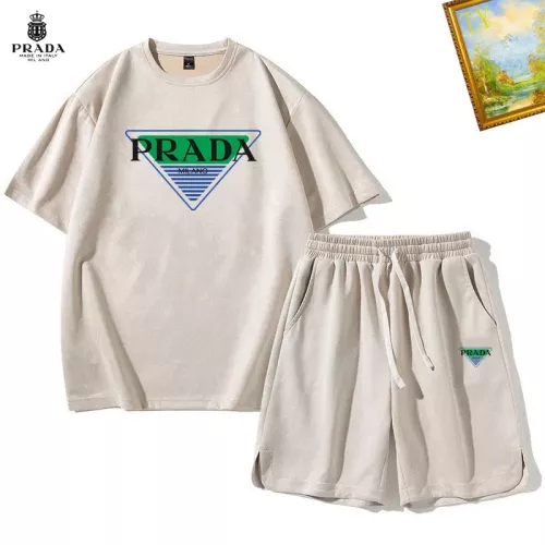 Prada Tracksuits Short Sleeved For Men #1342396