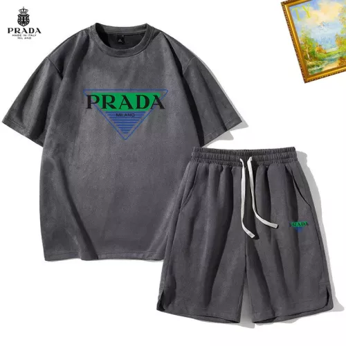 Prada Tracksuits Short Sleeved For Men #1342397