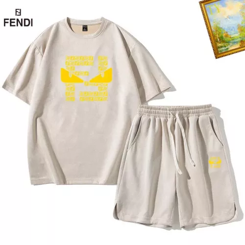 Fendi Tracksuits Short Sleeved For Men #1342423