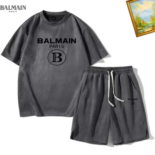 Balmain Tracksuits Short Sleeved For Men #1342443