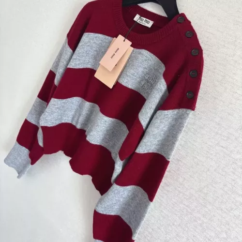 Cheap MIU MIU Sweaters Long Sleeved For Women #1342475 Replica Wholesale [$115.00 USD] [ITEM#1342475] on Replica MIU MIU Sweater