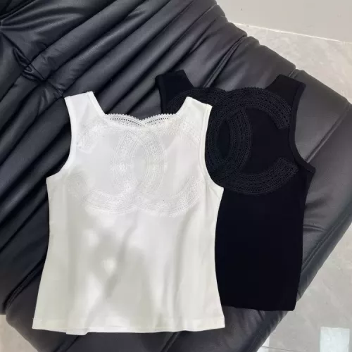 Cheap Chanel T-Shirts Sleeveless For Women #1342482 Replica Wholesale [$60.00 USD] [ITEM#1342482] on Replica Chanel T-Shirts