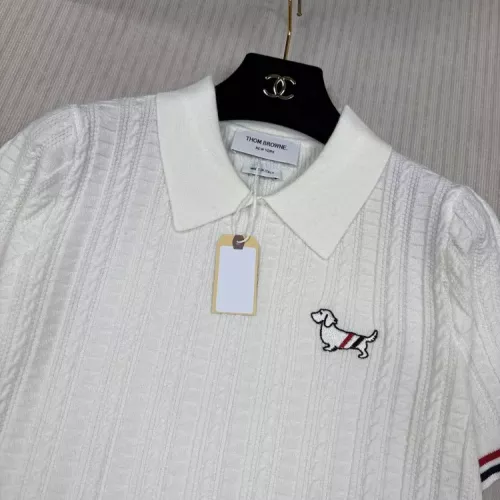 Cheap Thom Browne TB T-Shirts Short Sleeved For Women #1342493 Replica Wholesale [$80.00 USD] [ITEM#1342493] on Replica Thom Browne TB T-Shirts