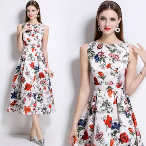 Cheap Christian Dior Dresses Sleeveless For Women #1342515 Replica Wholesale [$80.00 USD] [ITEM#1342515] on Replica Christian Dior Dresses
