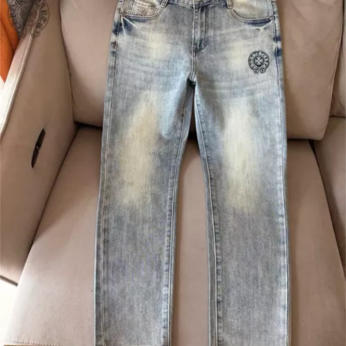 Cheap Chrome Hearts Jeans For Men #1342529 Replica Wholesale [$48.00 USD] [ITEM#1342529] on Replica Chrome Hearts Jeans