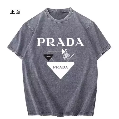 Cheap Prada T-Shirts Short Sleeved For Men #1342656 Replica Wholesale [$45.00 USD] [ITEM#1342656] on Replica Prada T-Shirts