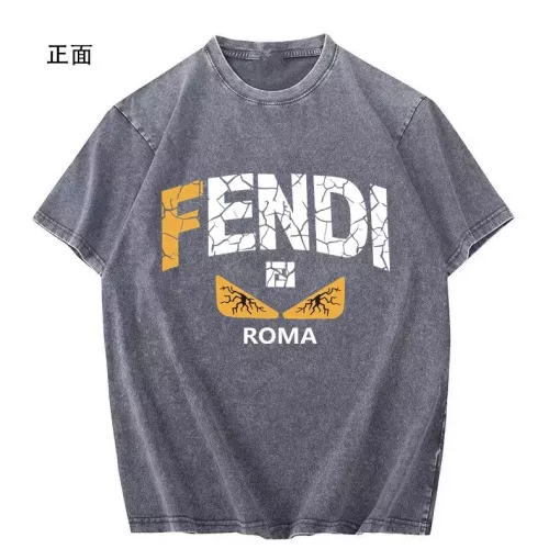 Cheap Fendi T-Shirts Short Sleeved For Men #1342672 Replica Wholesale [$45.00 USD] [ITEM#1342672] on Replica Fendi T-Shirts