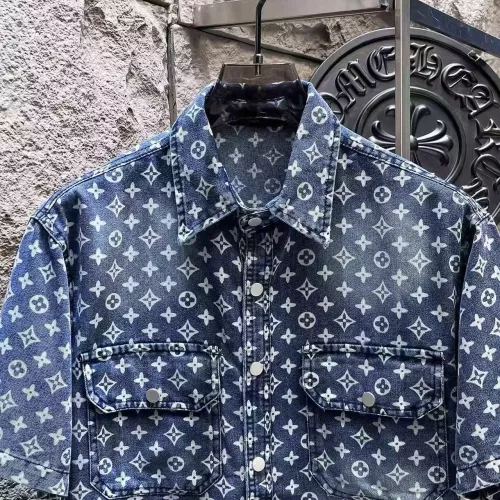 Cheap Louis Vuitton LV Jackets Short Sleeved For Men #1342693 Replica Wholesale [$64.00 USD] [ITEM#1342693] on Replica Louis Vuitton LV Jackets