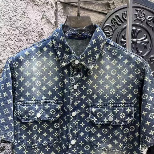 Cheap Louis Vuitton LV Jackets Short Sleeved For Men #1342694 Replica Wholesale [$64.00 USD] [ITEM#1342694] on Replica Louis Vuitton LV Jackets