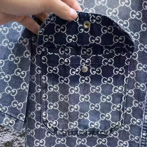 Cheap Gucci Jackets Short Sleeved For Men #1342711 Replica Wholesale [$64.00 USD] [ITEM#1342711] on Replica Gucci Jackets