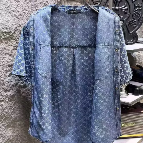 Cheap Gucci Jackets Short Sleeved For Men #1342711 Replica Wholesale [$64.00 USD] [ITEM#1342711] on Replica Gucci Jackets