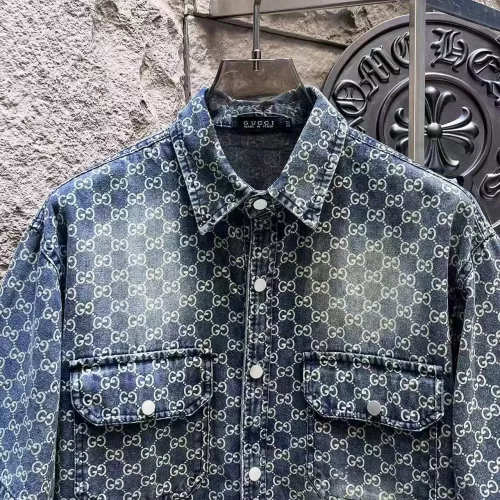 Cheap Gucci Jackets Short Sleeved For Men #1342712 Replica Wholesale [$64.00 USD] [ITEM#1342712] on Replica Gucci Jackets
