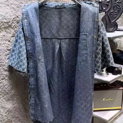 Cheap Gucci Jackets Short Sleeved For Men #1342712 Replica Wholesale [$64.00 USD] [ITEM#1342712] on Replica Gucci Jackets